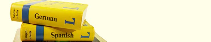 Picture: Spanish, German and Italian Dictionaries